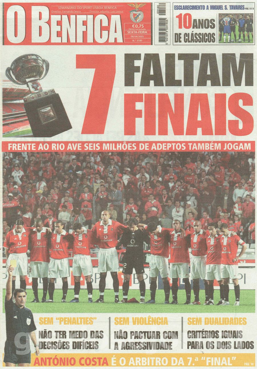 jornal o benfica 3180 2005-04-08